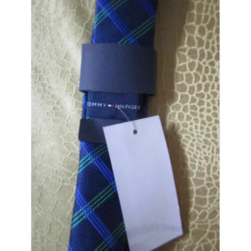 Tommy Hilfiger Boys Voyager Plaid Check Untied Tie NWT